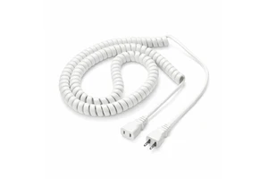 High Reliability Coiled Sewing Machine DC Power Cord 1.5m KYD for Professional Equipment