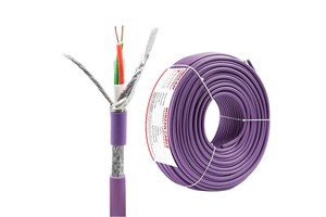 Purple DP Bus Cable 6XV1830-0EH10 485 Signal Shield Profibus Communication Cable PVC Insulation Aluminum Stranded Conductor