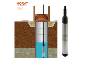 Moray ME402W Small Diameter 19mm Probe Hydrostatic Dam Pond Submersible Level Sensor Stainless Steel 304/316L IP68 0.1%