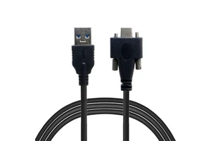 USB 3.1 Type-C Dual Screw Locking to Standard USB3.0 Data Cable Panel Mount 5Gbps Industrial Camera Video Transmission Cable