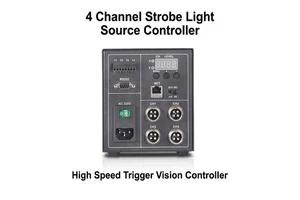 4 Channel Machine Vision Strobe Controller for Industrial LED Lighting System with External Trigger Synchronization