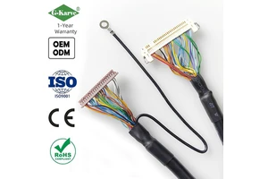 High Quality Dual 8-pin Industrial Control Panel Board Multi-core Shielded Cable Plug Anti-interference for Notebook Screen