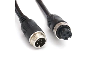 Custom Rousheng 4 Pin Industrial Backup Camera PE Insulated Coil Cable for Car RV Truck Trailer Bus