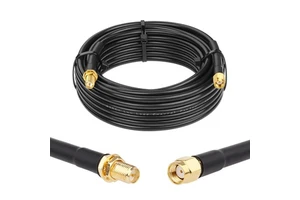 RP-SMA Male to RP-SMA Female 1ft Low Loss RG58 Cable WiFi Antenna Extension cable for WiFi LAN Router Wireless Network Adapter