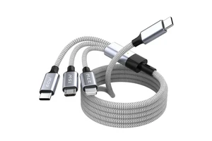 Factory Wholesale Custom Super Fast Charging Data Cable 3m 5m 8m Grey Nylon Braided Type-C USB Cable for Android Phone S24Ultra