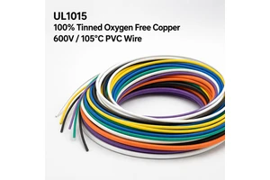 UL1015 4 AWG PVC Wire 21mm² 4Gauge 600V Flexible Heavy Duty Power Wire Tinned Copper for Industrial Distribution Automotive