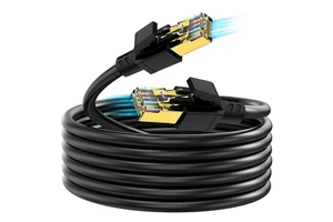 China Manufacturer Cat 8 Bare Copper 28AWG Lan Ethernet Cable Cat8 40Gbps SFTP RJ45 8P8C ROHS Network Cables CAT8 1M Patch Cord
