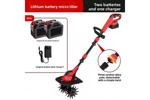 Tilling Garden Rototiller Wireless Mini Cordless Tiller Cultivator Soil Turning Machine for Lawn Gardening