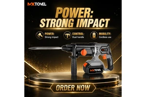 Warehouse Price 12V Cordless Rotary Hammer Drill with 1.5Ah Li-ion Battery for Household & Industrial DIY Multi-Purpose Use