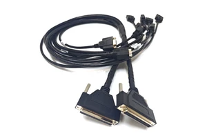 Custom Cable DB37 to Multiple DB9 Industrial Breakout Cable for IO Expansion Serial Communication and Control Test Systems