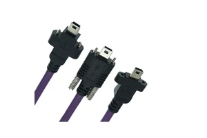 USB 2.0 Industrial Camera Mini Data Cable High Flexible Drag Chain with Lock Fixed Shielded Connection Cable Extension Cable