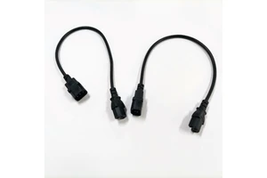 250V 16A 3G 1.5MM2 1.2M Black Copper C14 to C15 Power Cord for Computer PDU Server and Industrial Equipment