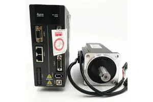 Delta Electric AC 400W Three-Phase 50Hz Waterproof Servo Motor and Drive ECMA-C10604ES High Precision Compact Design
