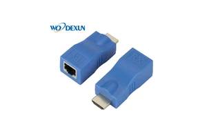 1080P HDTV Extender RJ45 Ports LAN Network 2.5Gbps HD Extension 30m Over CAT5e/6 UTP LAN Ethernet Cable for HDTV Monitor