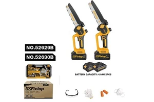 GSFixtop Portable Electric Cordless Battery Powered Mini 4/6/8 Inch Industrial Grade OEM Customizable 500W Chain Saw
