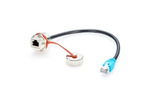 IP67 Waterproof Ethernet Extension Cable Rugged RJ45 Male to Female Cable for Outdoor Use