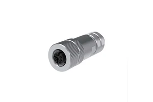 4Pin Female Automotive Industrial Connector Metal Shell with Shield Cable Solder Assembly Connector