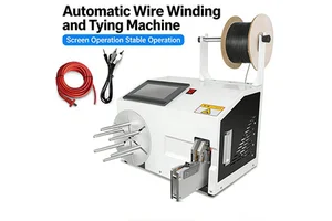 Semi Automatic Electric Wire Winder Cable Winding Binding Tying Machine