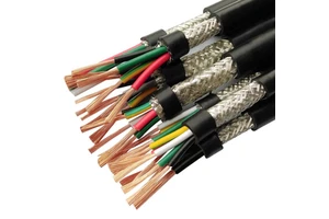 Multi-Core Flexible Armoured RVVP Shielded Cable 2/3/4/5/6/7/8/10 Cores Solid Bare Copper PVC Insulated Control Cable