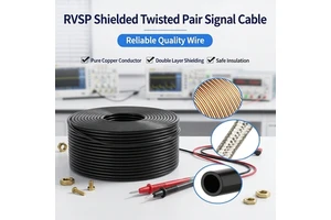 High Stability NH-RVSP Twisted Shielded PVC Cable Fire Resistant 450V Soft Copper Control Automation PLC Monitoring