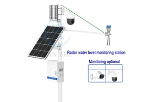 High Accuracy Water Level Meter Sensor Non-Contacting Open Channel River Bell Mouth Level Transmitter