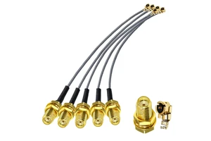 RF1.13mm U.FL to SMA Female Low Loss Coaxial Cable for Wireless Routers Mini PCIe Cards Network Extension Pigtail Cable