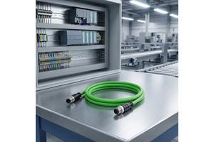 M12 Connector a Coded 4Pin Male to Male Cat6A Ethernet Cable Industrial Camera Cable