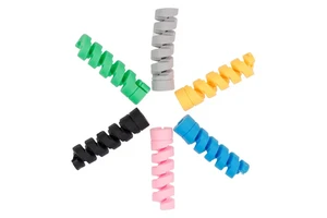 Wholesale Data Cable Spiral Silicone Protective Cover Anti-break Wire Suitable for the Mobile Phone Original Charging Cable