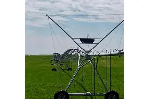 High Efficiency Self-Propelled Agricultural Sprinkler Machine with Gearbox Pump Remote Control Linear Move Irrigation System