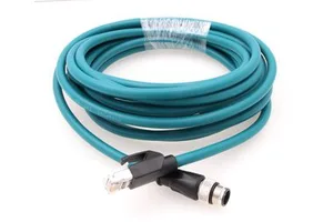 M12 to RJ45 Network Cable Connector 4 Pin D Type Coding Aviation Plug for Industrial Camera Sensor Drag Chain Line