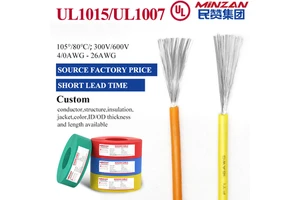 UL1015 UL1007 H07V-K VW-1 105C 600V PVC Insulated 6awg 8awg 12awg 14awg 18awg Tinned Copper Single Core Flexible Cable Wire