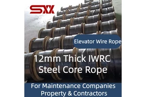 Independent Wire Rope Core 12mm 8*19S IWRC Low Elongation Elevator Traction Cable Custom Cut Factory Direct Stock