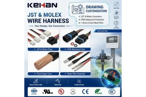 High Quality 2 4 6 Pin Copper Core IP66 12V Wiring Harness JST XH SH ZH Molex Cables 1.0/1.5/2.0/2.5 Pitch Board Wire Assembly