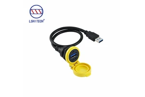 USB3.0 TYPE-A Male to Female Extension Cable with Dust Cover Transmission Cord Industrial Camera Printer Expansion Cables