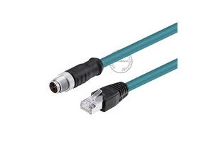 CCD Industrial Camera System X-Code M12 8-Pin Cable Connector RJ45 Industrial Ethernet M12 Sensor Cable