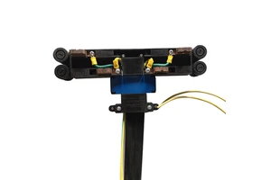 KOMAY 4 Pole 80A Conductor Rail Bus bar Current Collector for Overhead Crane