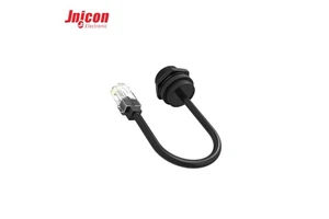 RJ45 Waterproof Connector M19 USB Push Lock Waterproof Low Voltage Cable Connector Outdoor Ethernet Network Security Camera CE