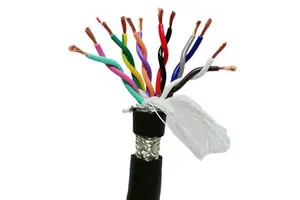 TRVVPS Flexible Towline Cable High Flex Double Shielded Twisted Pair Control Wire for CNC Robot Automation