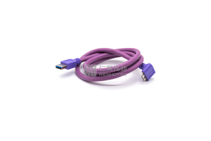 Industrial Camera Cable USB 3.0 to Right Angle Micro B Cable with Screw Lock Molded Cable Data Transfer Cable for Machine Vision