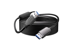 USB3.0 Fiber Optic Cable Type-A Male to Male USB3.2 Gen2 10Gbps Active Optical Cable for Industrial Camera & Data Transmission