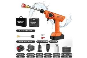 300W Rechargeable High Pressure Portable Cordless Battery Power Pressure Washer for Home Cleaning