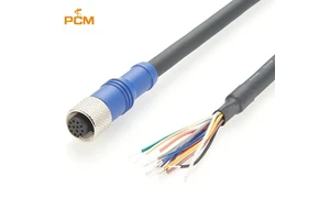 Industrial Camera M12 A-Coded 12Pin to Open GPIO Power I/O Trigger Cable Compatible Cognex DS1000 Series CBL-05P2-S1 CBL-20P2-S1