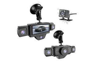 3.16 Inch IPS Screen 5 Lens Dash Cam 2K+720P 360° Panoramic Car DVR 5 Channel Front/Left/Right/Inside/Rear Wifi WDR Night Vision