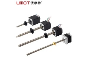 UMOT Nema 8 11 14 17 23 Haydon Lead Screw Shaft Linear Actuator Stepper Motor With Lead Screw Threaded Rod Max.Thrust 980N