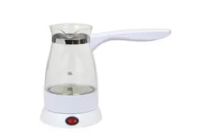 Modern Glass Electric Turkish Coffee Machine 800W 250ml Clear Coffee Pot with Anti-flow Sensor Customizable Home Coffee Maker