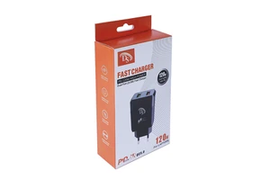 Wholesale Custom Hot Stamping Printing Mobile Fast Charging Data Usb Cable Box with Hanger Black Color Data Cable Packaging Box