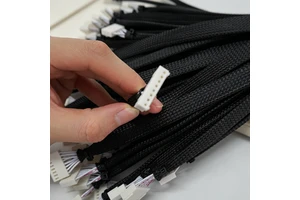 Custom High-Temperature Electronic Cable Assembly Silicone Jacket PVC/Nylon/Rubber/PTFE for Machinery Copper Conductor TUV