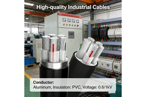 CE Approved Low Voltage Power Cable Aluminum Conductor PVC Jacket 0.6 1kV for Factory Distribution System Installation