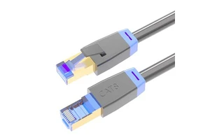 High Speed CAT8 PVC Shielded Ethernet Cable for Computer Laptop Projector with 40Gbps 2000MHz 20 Core Network Cable