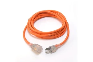 ETL Medium/Heavy Duty SJTW 8/10/12 AWG NEMA Outdoor Blue Extension Cord Weather-Resistant Garden Patio US Plug 15A Standard